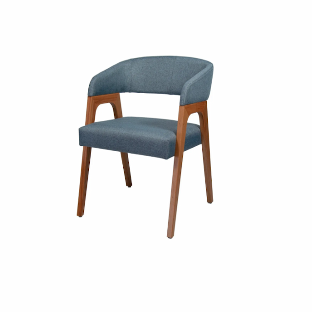 Кресло Клен Берни мтк657 с мягким сиденьем (деревянный каркас, Kiton 06)