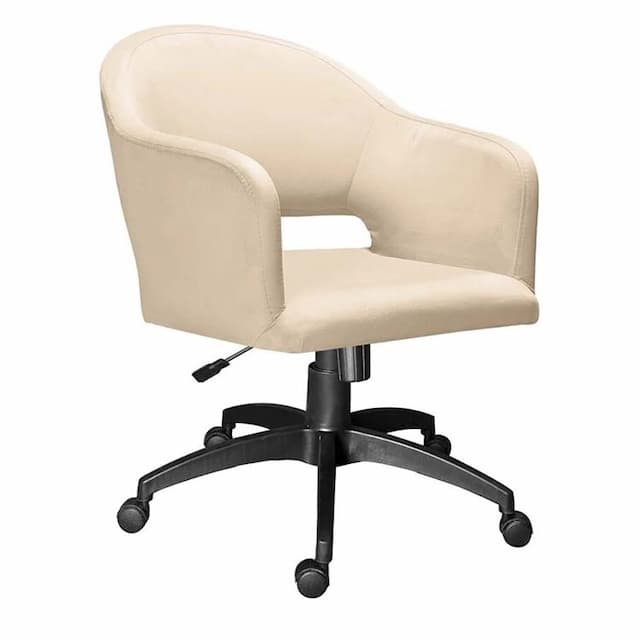 Кресло для персонала Мирэй Комфорт PL Паук (бежевый) пиастра, топ-ган, Velutto экокожа Oregon