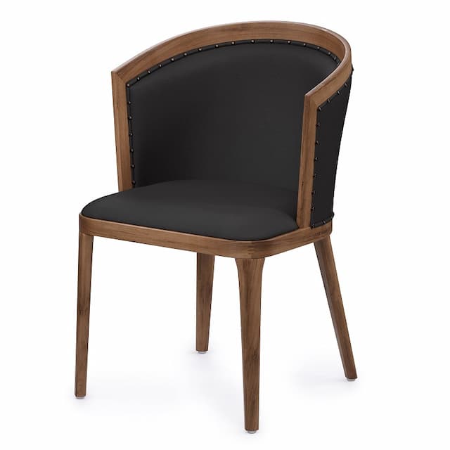 Стул Алсав Bizotti AL 503 орех темный/экокожа черная
