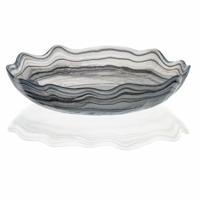 Тарелка глубокая ARDACAM Amorf ARD 2101.7 d 21 см h 5 см (цвет / декор черно-белый)