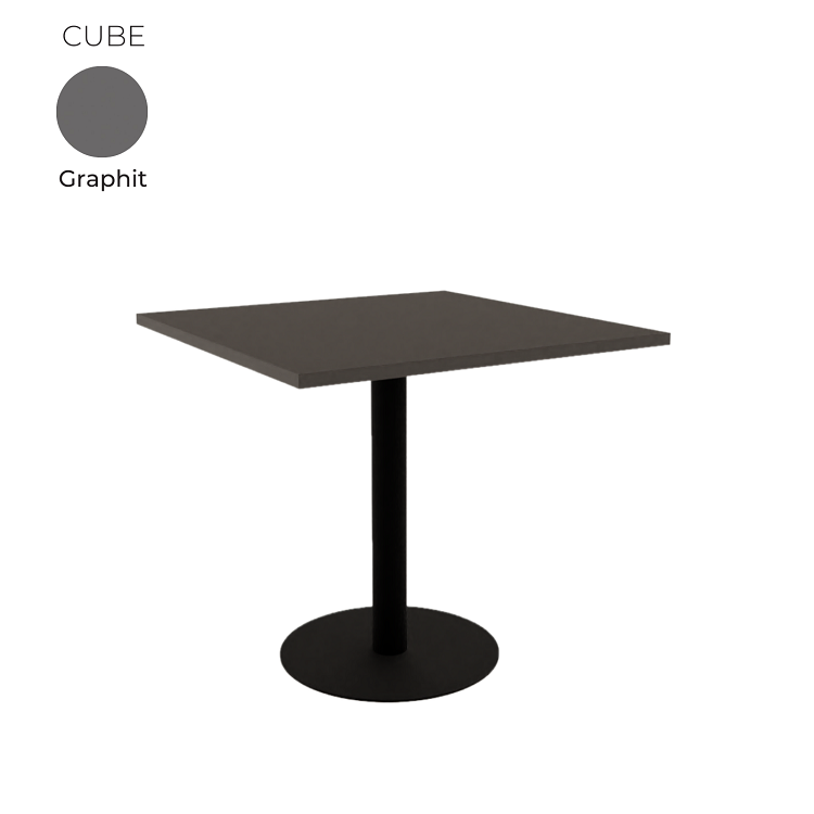 Стол обеденный квадратный Алсав 21CUBE.008 Graphit