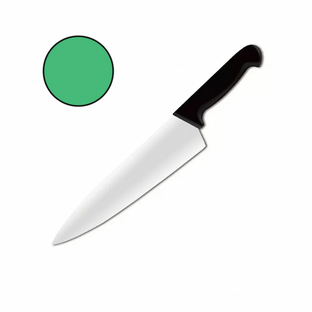 Нож поварской 30см MACO 413983 зеленый