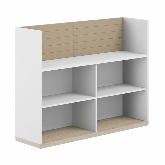 Стеллаж-комбо 1638 односторонний Norden Allegro AG.253.300.663.BG с экраном тканевым высоким